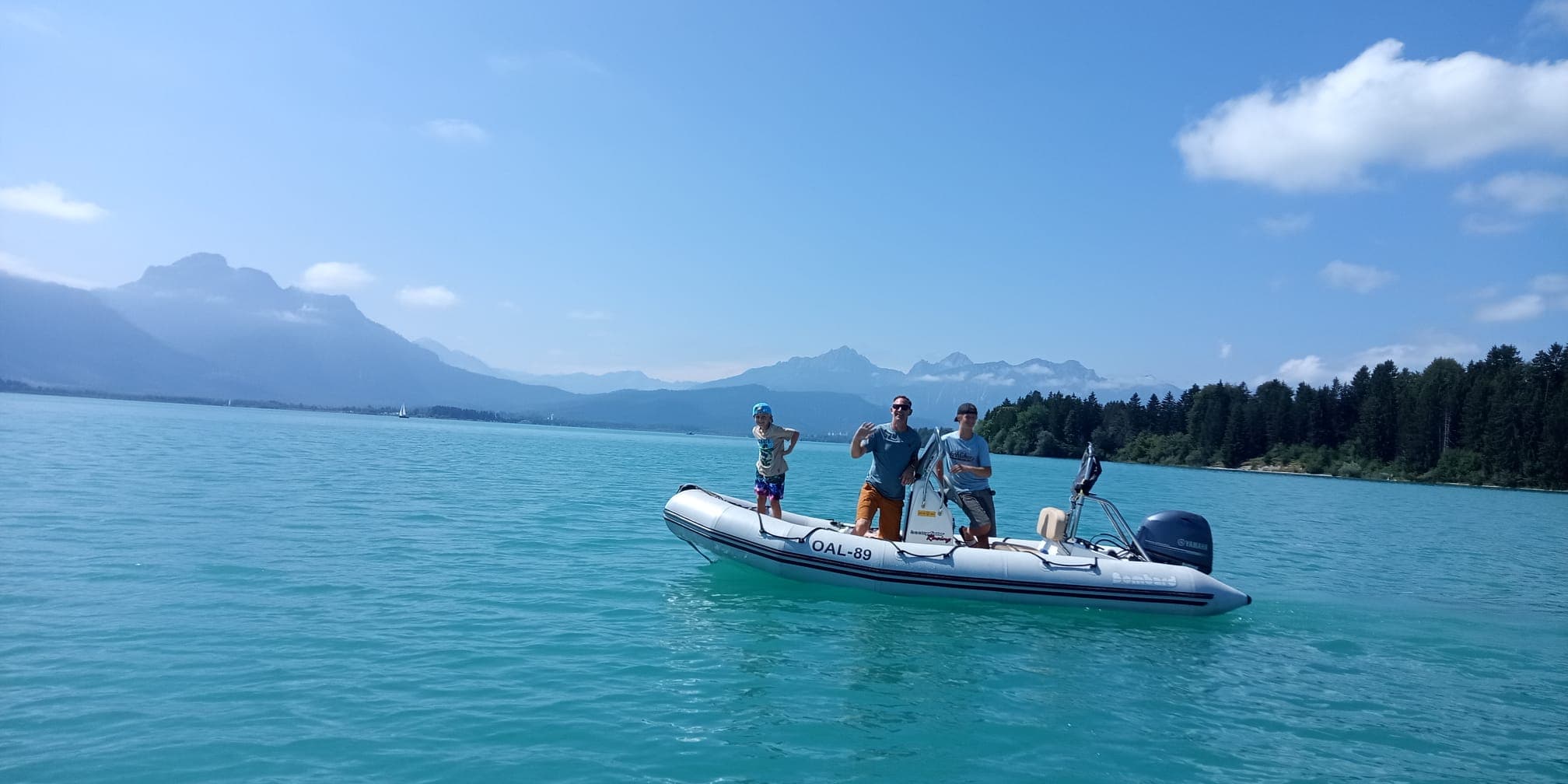 Jugend auf dem Forggensee